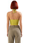 V Neck Fitted Crop Blouse Sandy Woven for Summer Casual - 4