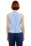 Women's Sleeveless Bow Detail Striped Woven Quality Stylish Comfortable Modern Elegant Casual - 4