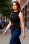 Women's Buttoned Crew Neck Sleeveless Knitted Blouse Elegance and Comfort Combined Quality Stylish Comfortable