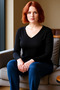 Women's V-Neck Long Sleeve Stretchy Knitted Bodycon Blouse Quality Stylish Comfortable Modern Elegant Casual - 2