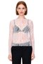 Women's Spanish Sleeve Detail Boat Neck Stretchy Knitted Lace Blouse Quality Stylish Comfortable Modern - 3
