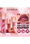 Matte Lip Gloss – Marbled Finish, Long-Lasting, Soft Matte Texture (Color7 Pink Rose) - 5
