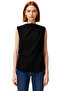 Stylish Crew Neck Sleeveless Blouse 100% Polyester Summer Casual Elegant Design Appearance - 3
