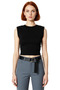 Women's Crew Neck Crop Knitted Blouse Casual Summer Design Premium Quality Zarifane - 3