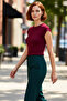 Women's Viscose Rib Fitted Blouse Daily Summer Comfortable Cut Special Design Distinguished Material