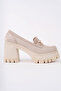 Bln-403 Thick Heel Buckle Detailed Loafer - 4