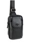 Men's Black Shoulder Bag Chest Bag Body Bag Handbag - 2