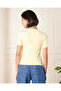 Women Yellow Printed T-Shirt - 3