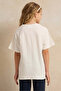 Girls White Embellished T Shirt - 3