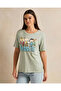 Women Green Printed T-Shirt