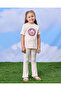 Girls Pink Placement Print T-Shirt - 2
