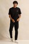 Men Black Lounge T-Shirt - 2