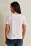 Women Lilac Crew Neck Basic T-Shirt - 3