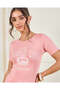 Women Pink Printed T-Shirt - 4