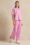 Senior Girls Pink Printed Top - 2