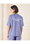 Women Blue Boxy Printed Active T-Shirt - 3