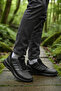 Black Lace-Up Lightweight Flexible Men's Sports Shoes Nereus m