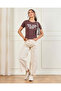 Women Brown Printed T-Shirt - 2