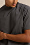 Men Grey Back Print T-Shirt - 4