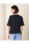 Women Black Embroidered T-Shirt - 3