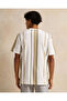Men Beige Striped T-Shirt - 3