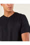Men Black Basic Solid T-Shirt - 4