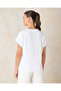Women White Embroidered T-Shirt - 3