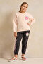 Girls Pink Printed Sweatshirt - 2