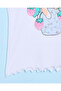 Infant Girls White Cat Print T-Shirt - 4