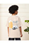 Boys Beige Printed T-Shirt - 3