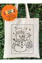 Painting Bag Snowman New Year Cloth Bag Paintable Kindergarten Children Activity Painting