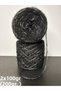 Black (2 Ply) Fine Mohair, Silver Confetti Glitter (3 Ply Winding) Custom Design Knitting Yarn 200Gr