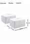 2-Piece Gray Striped Fabric Baby Storage Box – 30X22X18 cm Organizer Box Set - 4