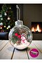 Christmas Tree Ornament 1 Piece Transparent Snowman Topper 10cm Terrarium Ornament Hpy26059
