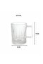 Elysia Dekor 6-Person Glass Tea-Coffee Mug Set – 6 X 210 Ml. - 2