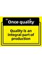 Quality First. Quality Is an Indispensable Part of Production Isg Warning Sign Pvc A4 21X30 cm