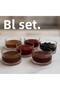 Comer 6-Piece Glass Mini Snack Bowl Set |   Jam Bowl – Sauce Bowl – for Stylish Presentation and Breakfast Tables –