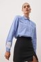 X Sagaza Studio White-Blue Pocket Detail Shirt TPRAW23GO00022 - 2