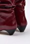 Bordo Körüklü Kadın 4 cm Kitten Üçgen Topuklu Premium Çizme TAKAW26CZ00029 - 3