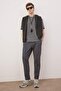 Anthracite Straight Fit Men's Trousers Tmnaw26Pl00012