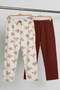 Ecru-Brown 2-Pack Knitted Pajama Bottoms Tbbaw26Ia00003 - 7