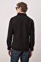 Black Regular Fit Textured Men's Shirt Tmnaw26Go00023 - 4