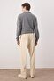 Ekru Erkek Baggy Fit Kadife Pantolon TMNAW26PL00022 - 8