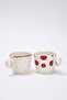 Red Polka Dot 2-Piece Porcelain Mug Tphaw26Kfc00001 - 2