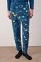 İndigo Polar Yumuşak Dokulu Nakışlı Örme Pijama Takımı TMNAW25PT00057 - 3