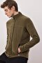 Haki Regular/Normal Kesim Fermuarlı Polar Sweatshirt TMNAW26SW00063 - 2