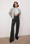 Petrol Yüksek Bel Vintage Yıkama Özel Renk Denim Wide Leg/Geniş Paça Jeans TWOAW26JE00110