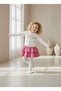 My Little Girl's Romantic Layered Skirt Hooded Girl's 2-Piece Set - Pink