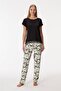 Women's Short Sleeve Lace Detailed Pajama Set