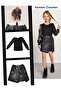 Faux Leather Kids Shorts Skirt 058447 - 6